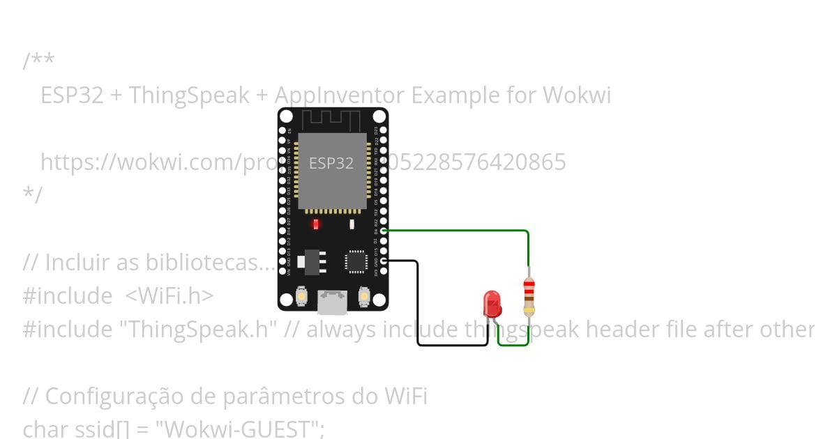 esp32-ThingSpeak-AppInv_V1.ino  simulation