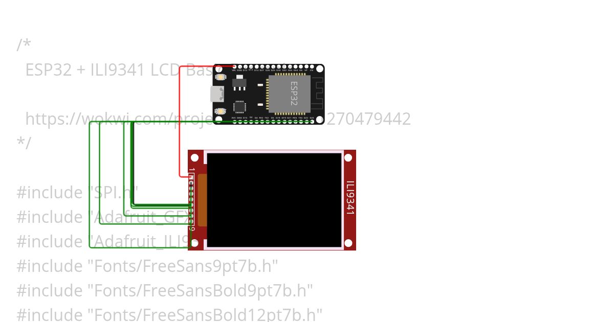 esp32-ili9341-hello.ino Copy _ Observar simulation