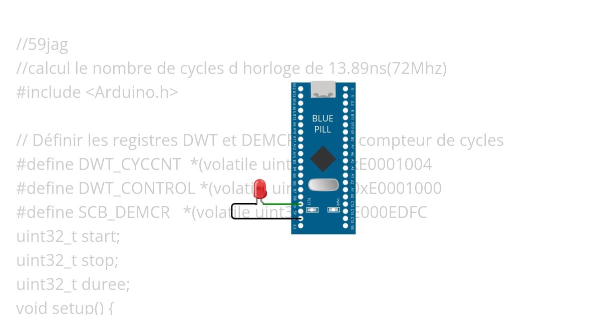 compteCycleStm32 simulation