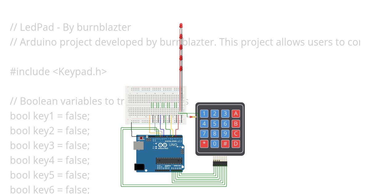 LedPad simulation
