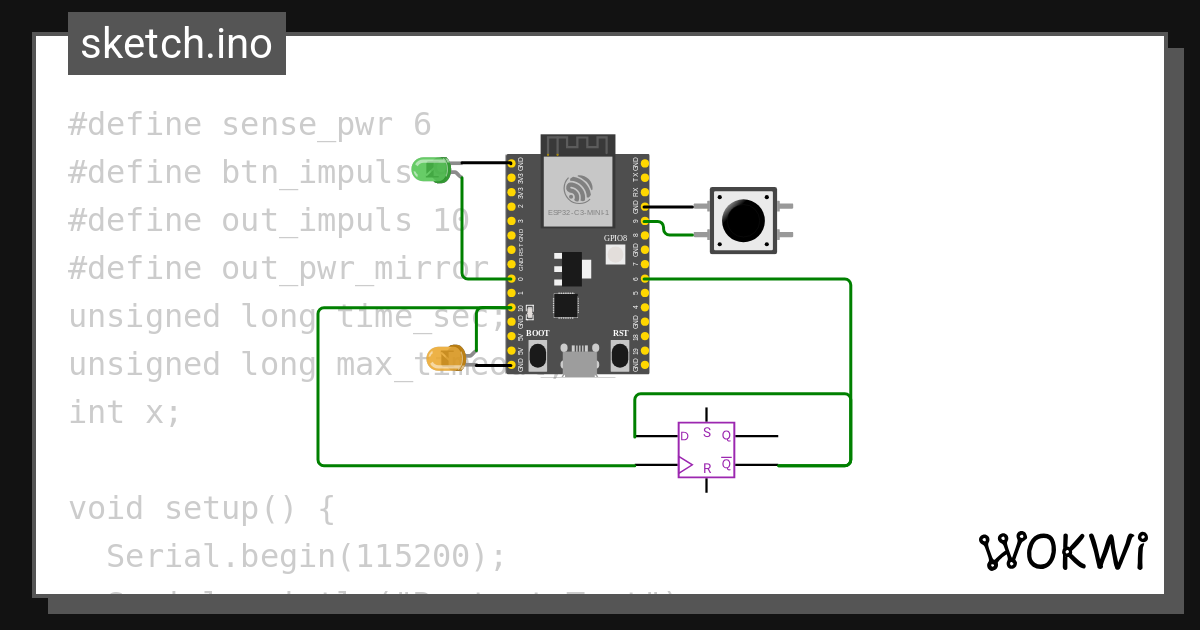 Test restart wokwi esp32 stm32 arduino simulator