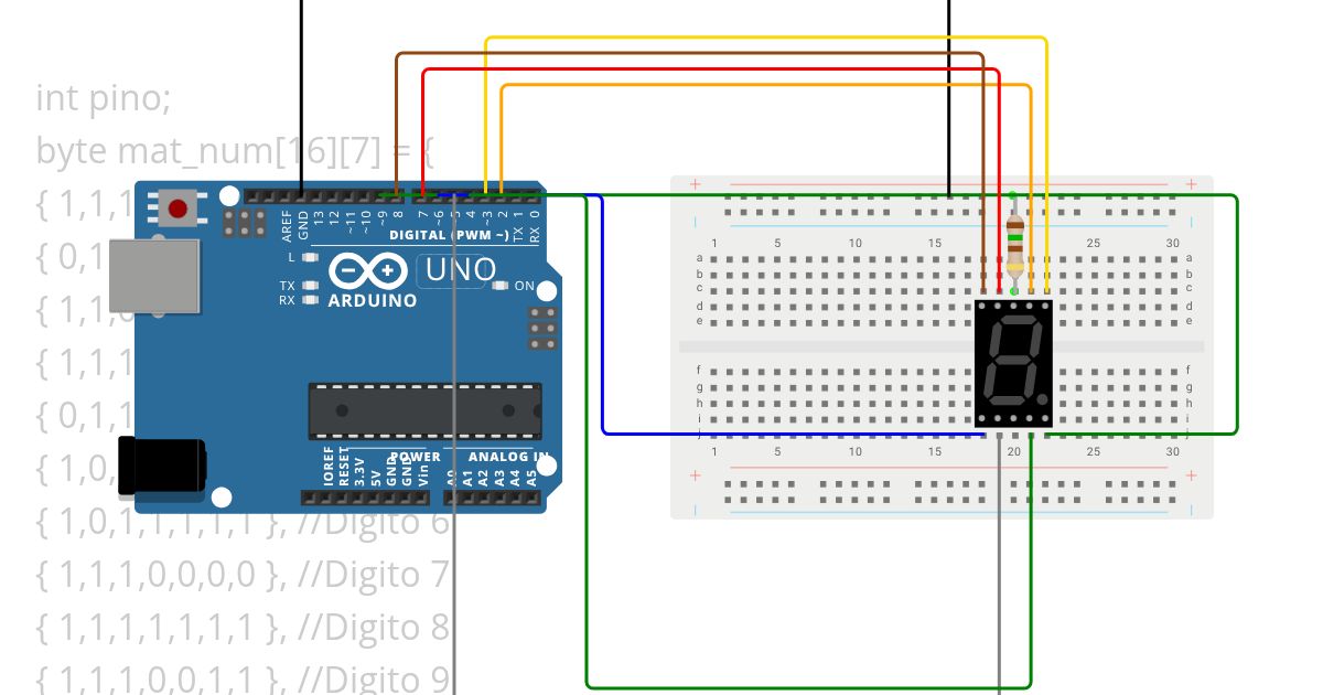 Matriz Display Decrescente Aula 6 simulation