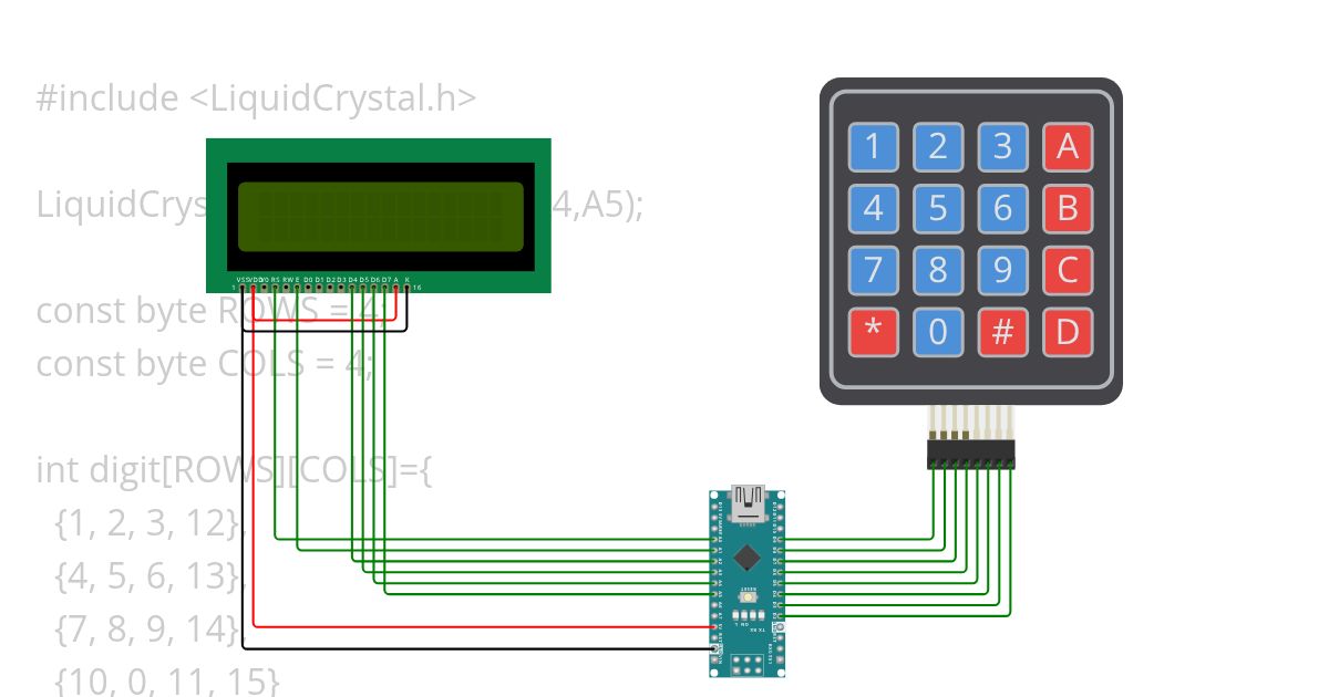 LCDWithKeypad simulation