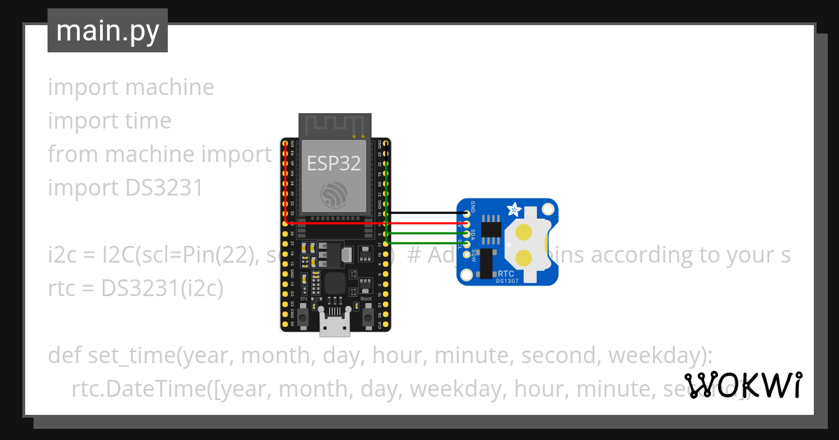 test-ds3231-wokwi-esp32-stm32-arduino-simulator