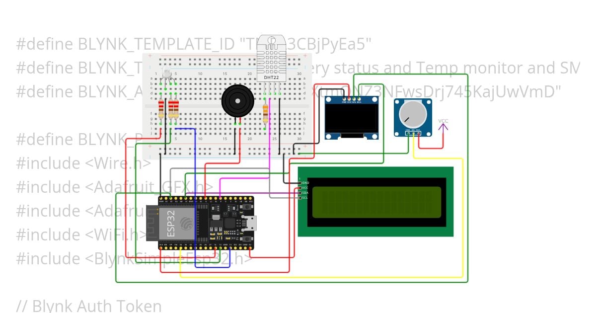 EV Battery Status and Temperature Monitor and SMS  Alert simulation