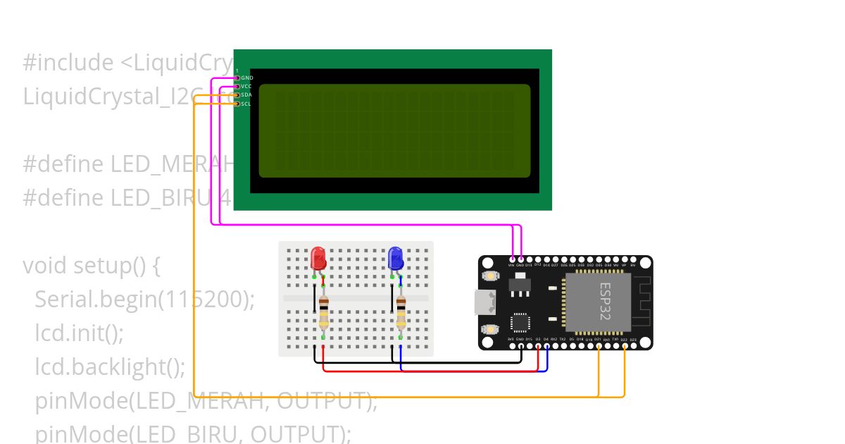 Tugas 8 - ESP LCD LED simulation