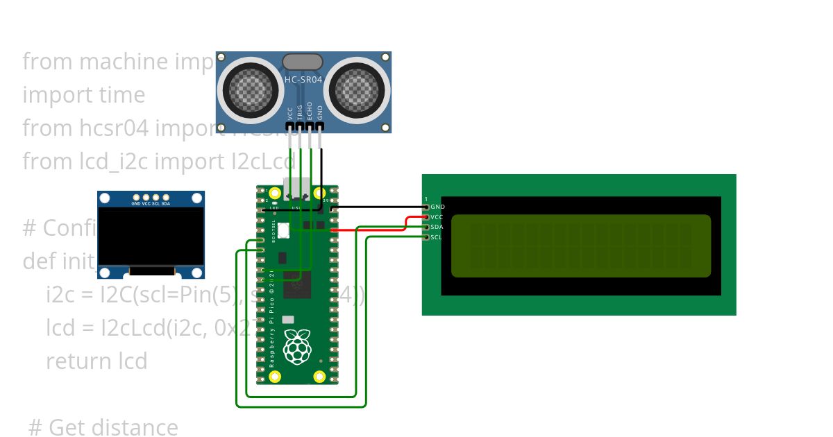 W9 Pi Pico with Ultrasonic MicroPython Copy simulation