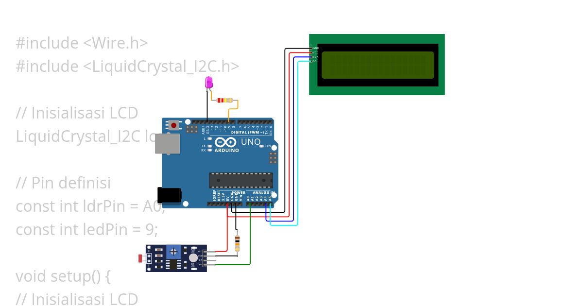 Photoresistor simulation