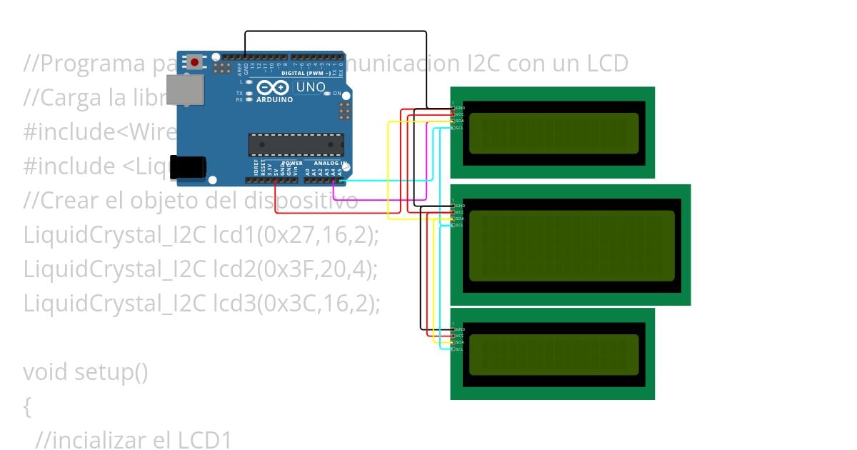 lcdBasico simulation