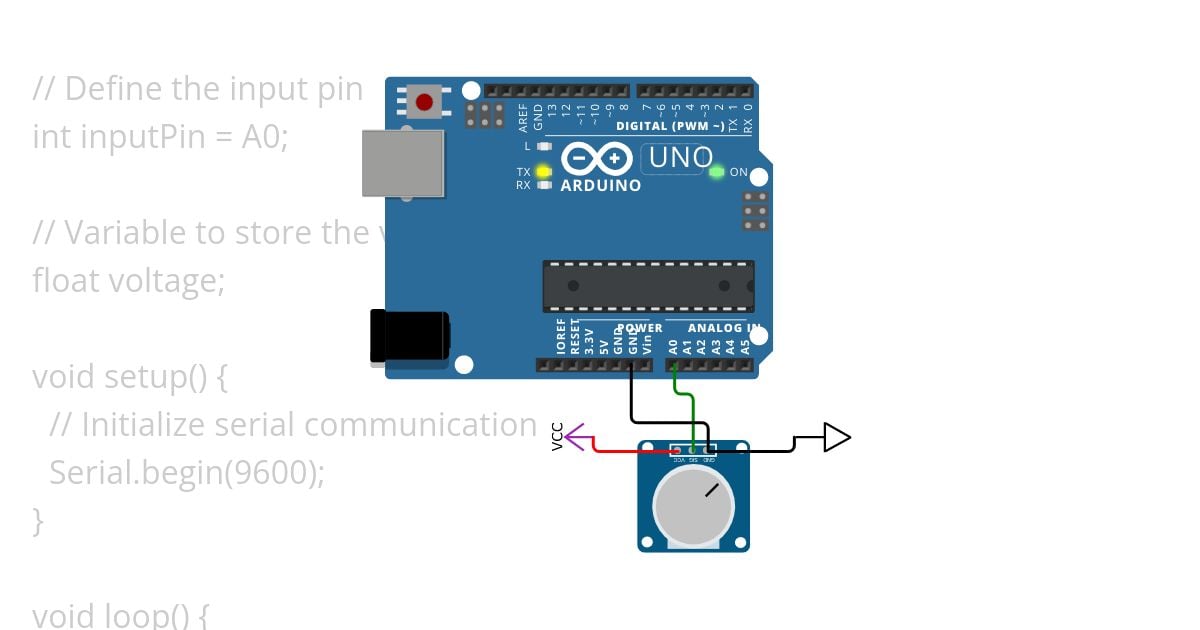 simple multimeter, divider simulation