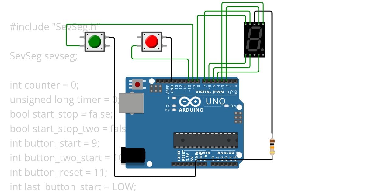 seven segment with 2 push buttons Copy 5 Copy (4) simulation