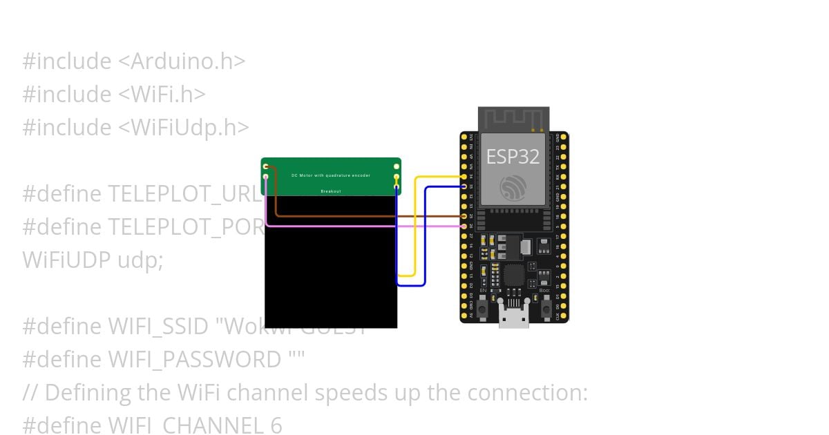 DC motor position control with Teleplot simulation