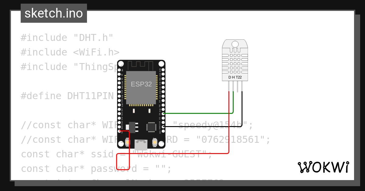 Esp32 dht11 thingspeak wokwi esp32 stm32 arduino simulator