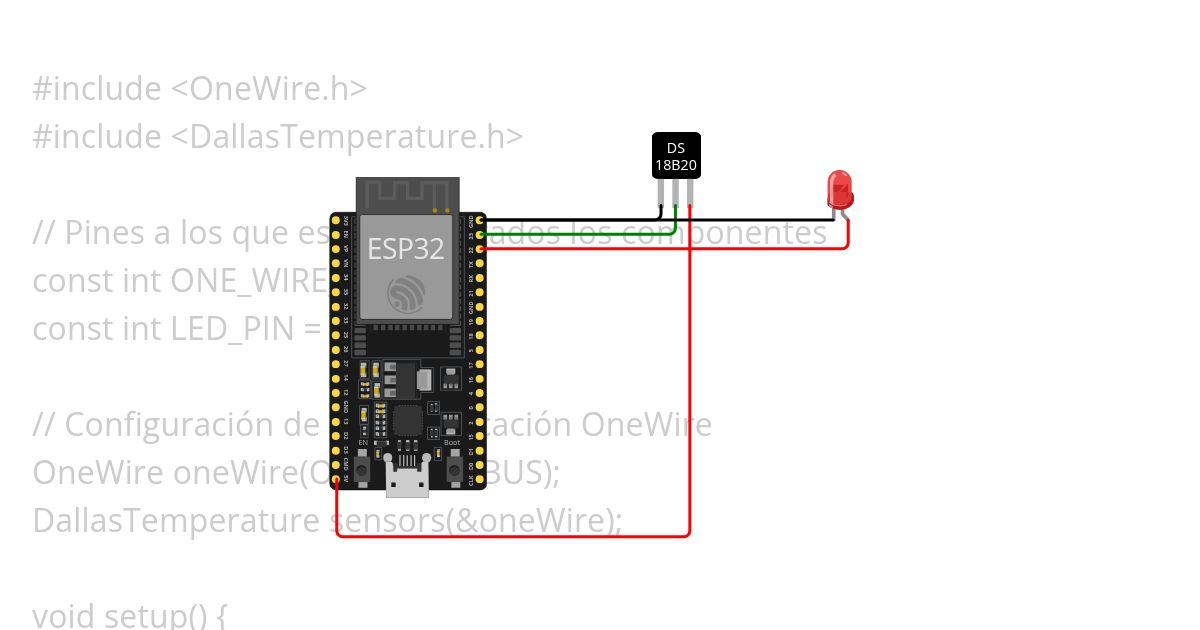 Sensor de temperatura  simulation