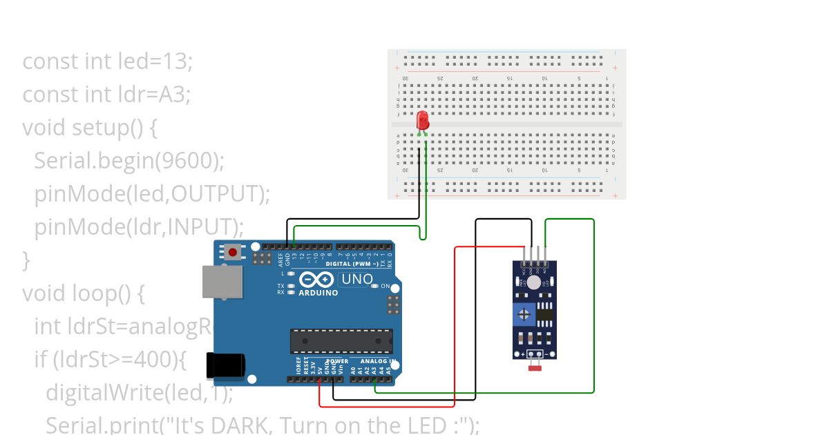 Light Dencity Checker simulation