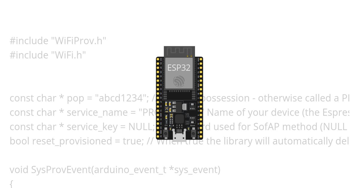 Wifi Provisioning - BLE simulation