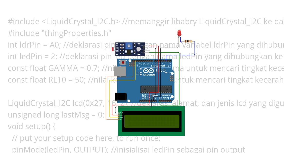LDR  photoresistor Copy simulation