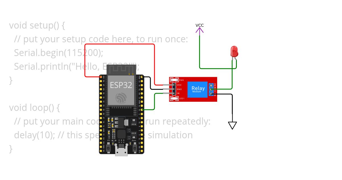 Relay module simulation
