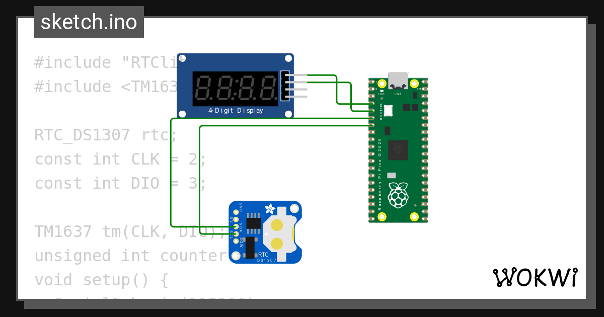Rt rp ds aibe wokwi esp32 stm32 arduino simulator