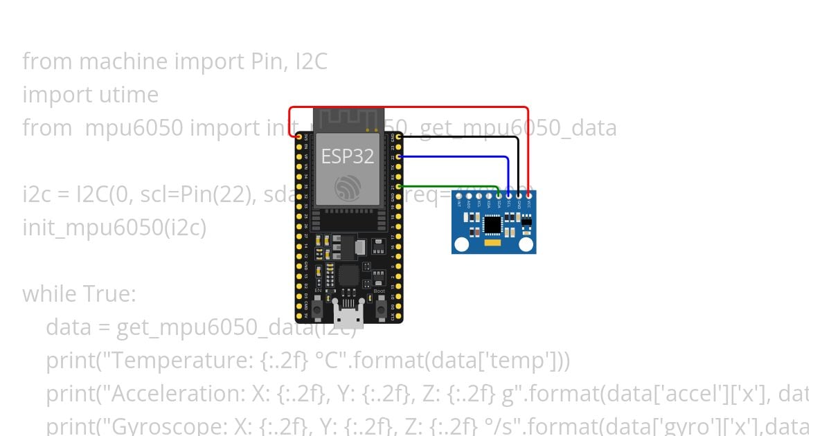 mpu6050_ESP32 simulation