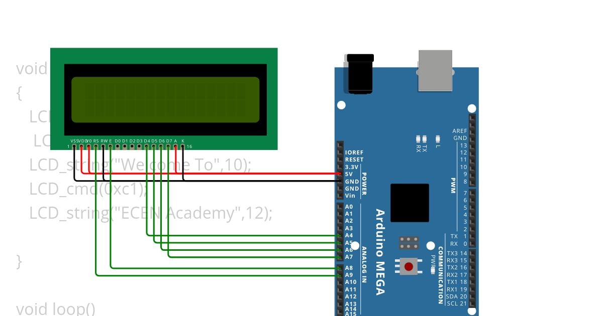 LCD problem 4 bit mode simulation