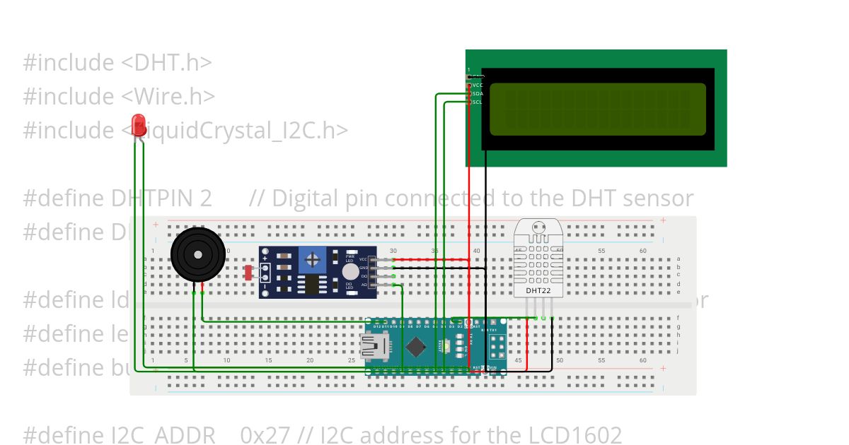 Arduino Nano for Fire Detection Applications simulation