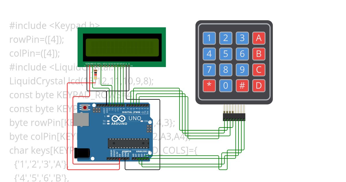 keypad &  lcd 1 simulation