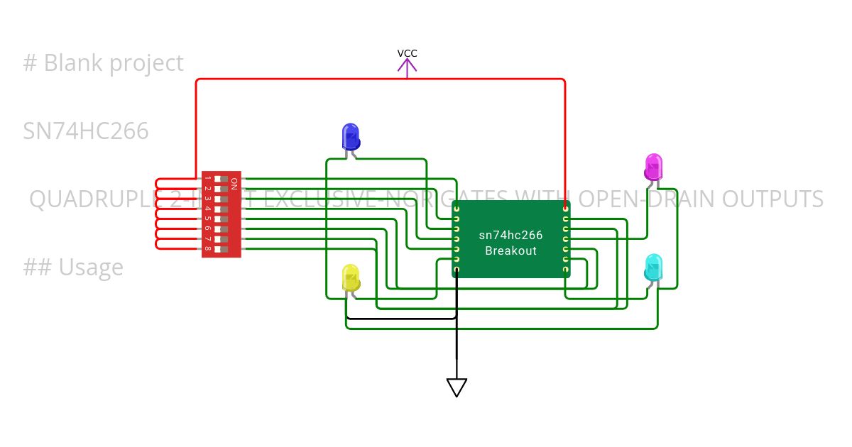 SN74HC266 simulation