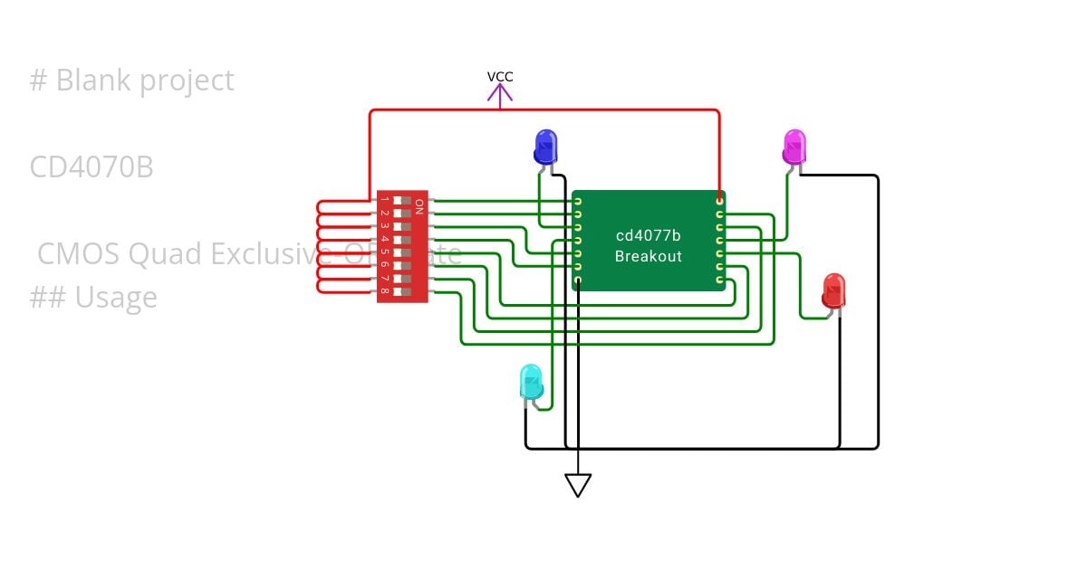 CD4070B simulation