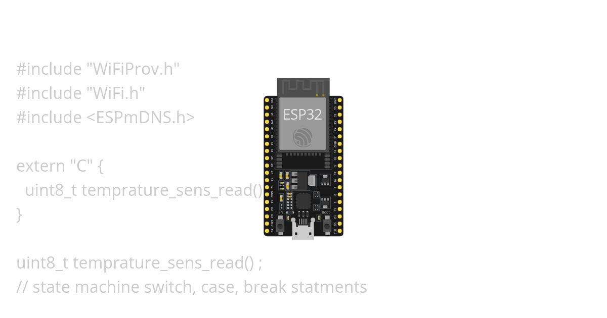 webserver- blinking touch sensor simulation