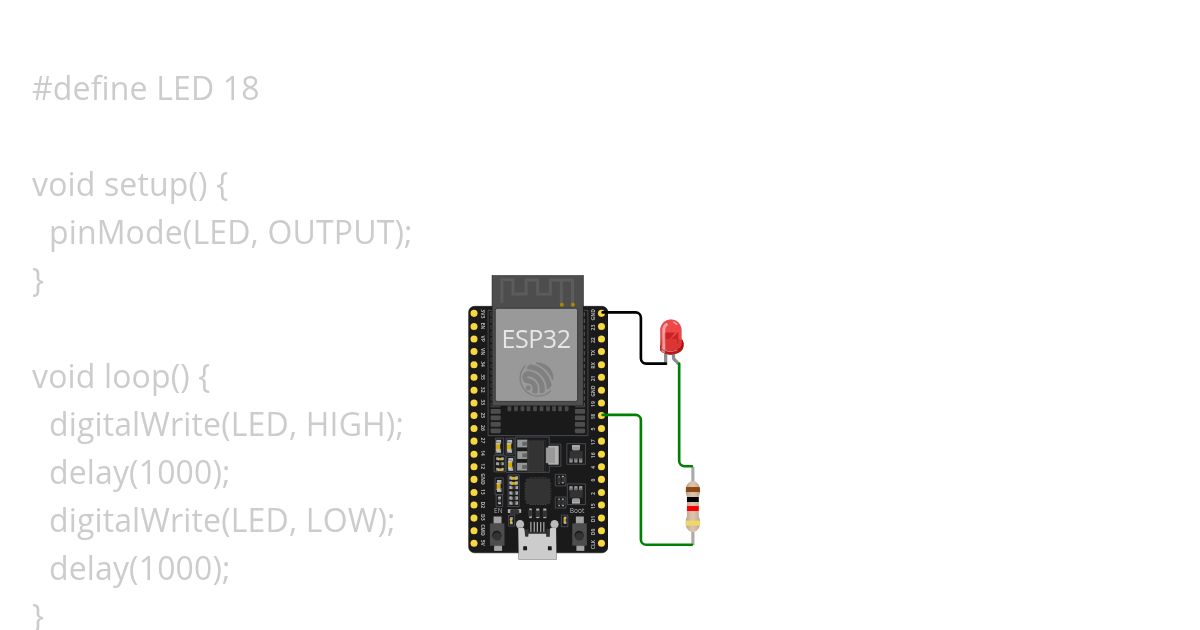 led blinking simulation