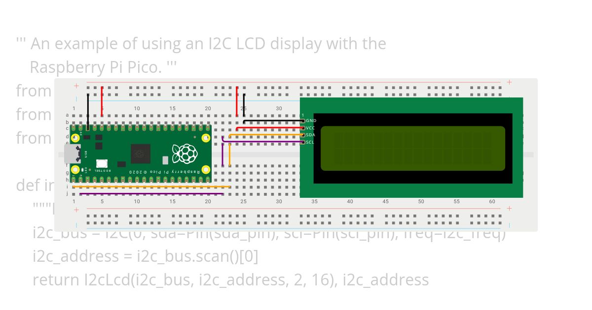 I2C LCD Display (Exp 8) simulation