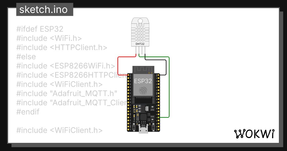 Dht wokwi esp32 stm32 arduino simulator