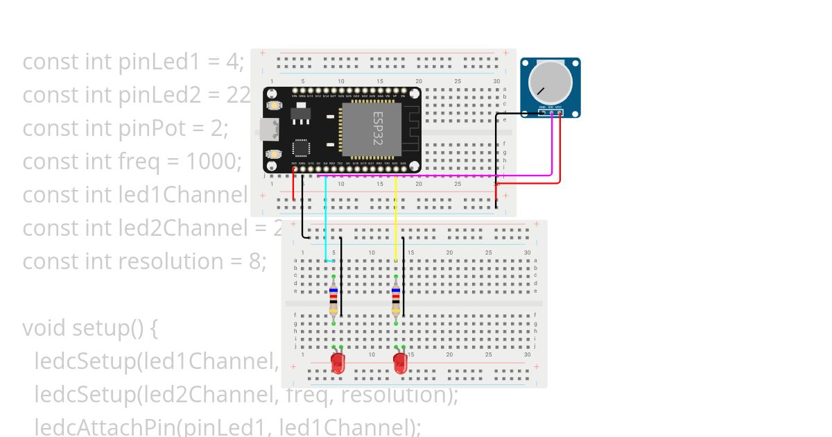 led adc simulation