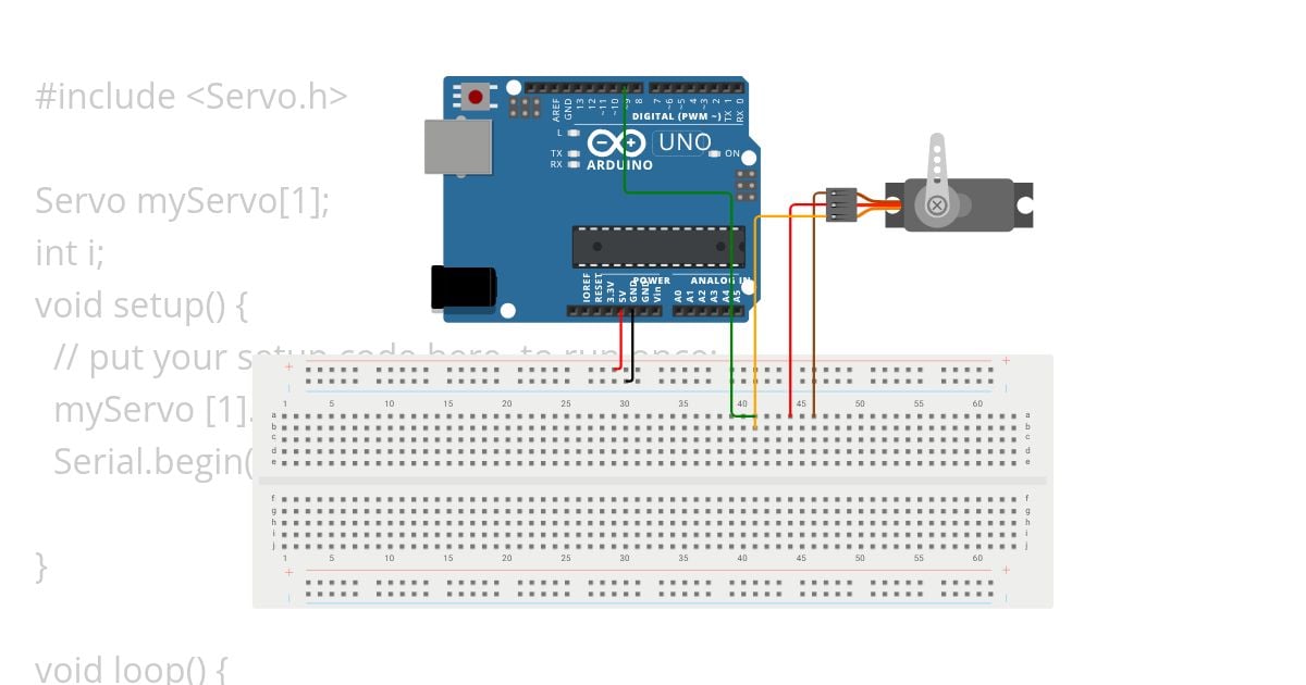 Servo motor simulation