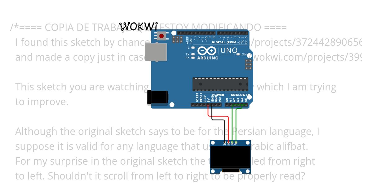 فارسی نویس آردوینو -  alifbato árabe para arduino Copy simulation