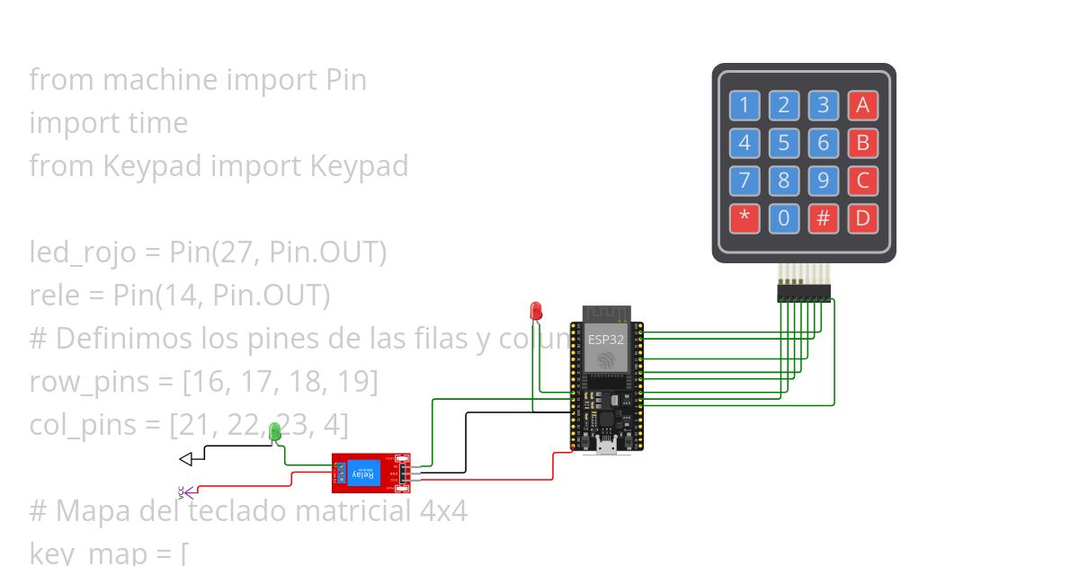 ClaveTeclado simulation