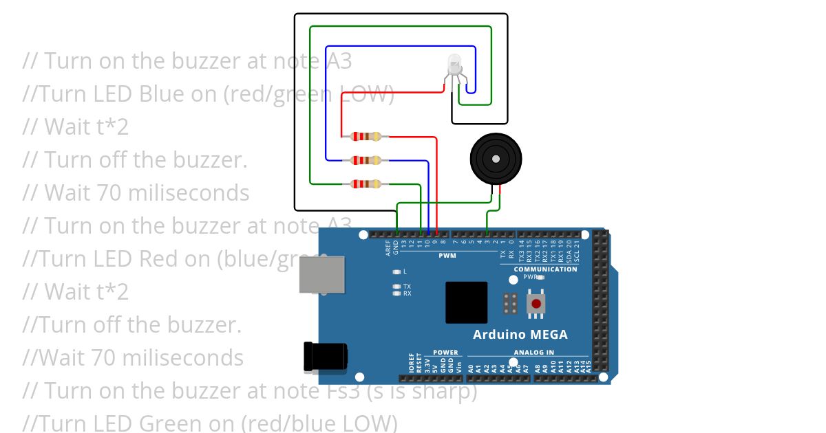 Song with Light Show Copy simulation