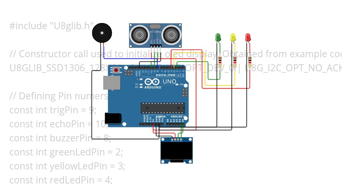 Parking Sensor  simulation