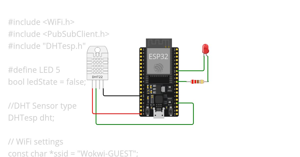 dht22-mqtt simulation