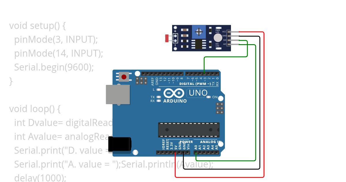 LDR sensor 6 simulation