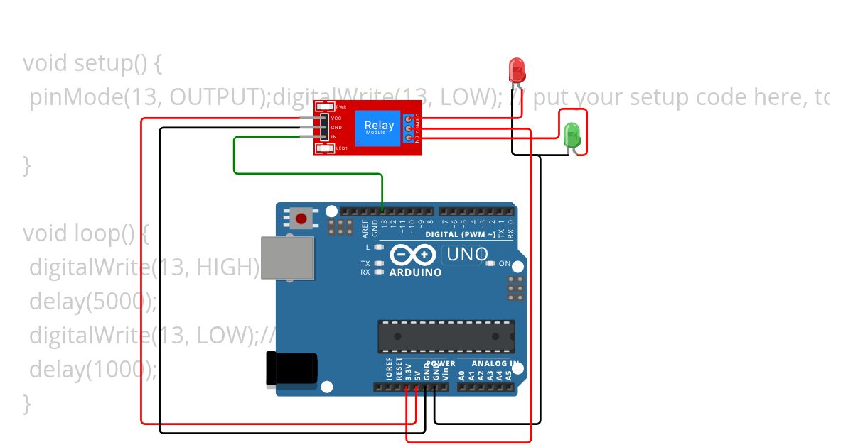 relay with ardiuno uno7 simulation