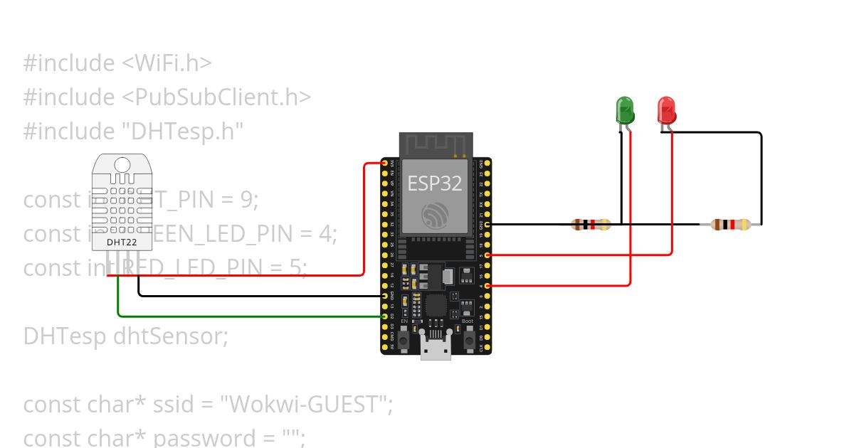 Temperature-Detection-IoT-Project simulation