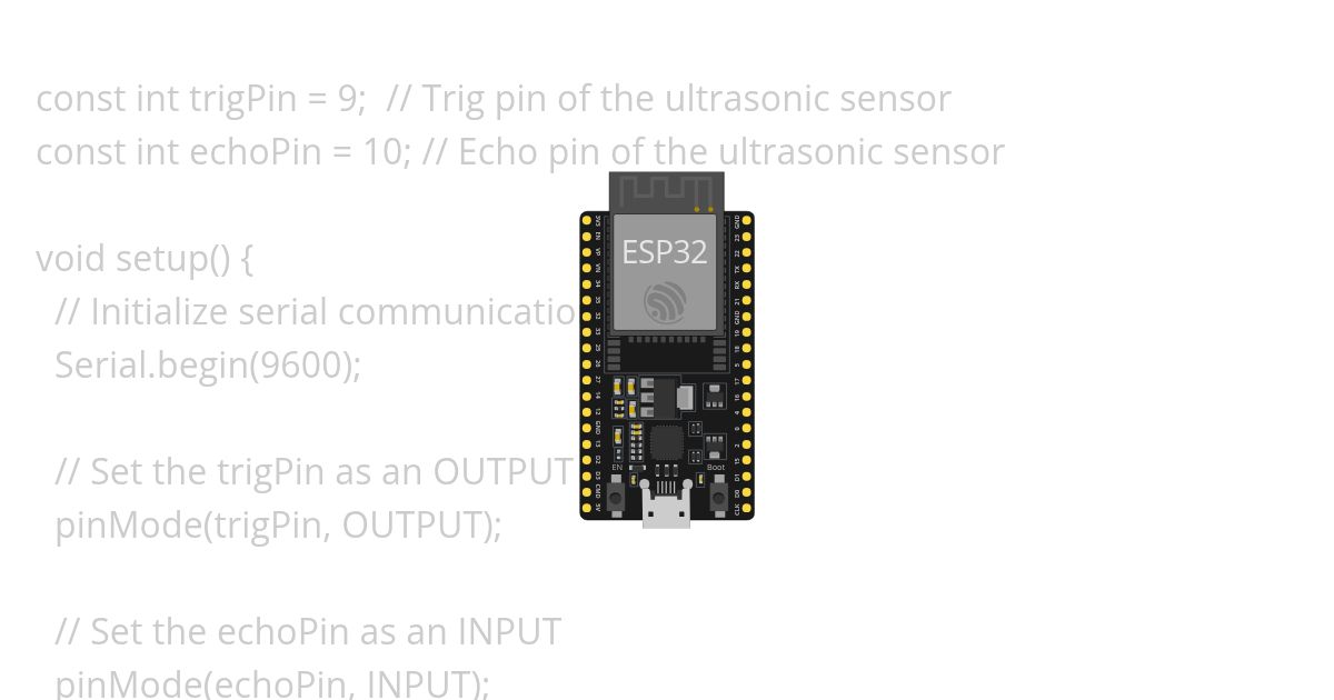 Ultrasonic sensor  de simulation