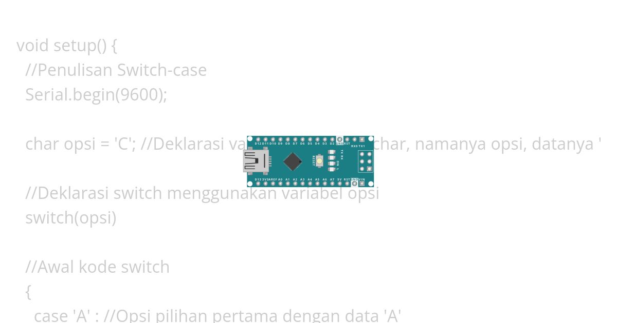 belajar switch case simulation