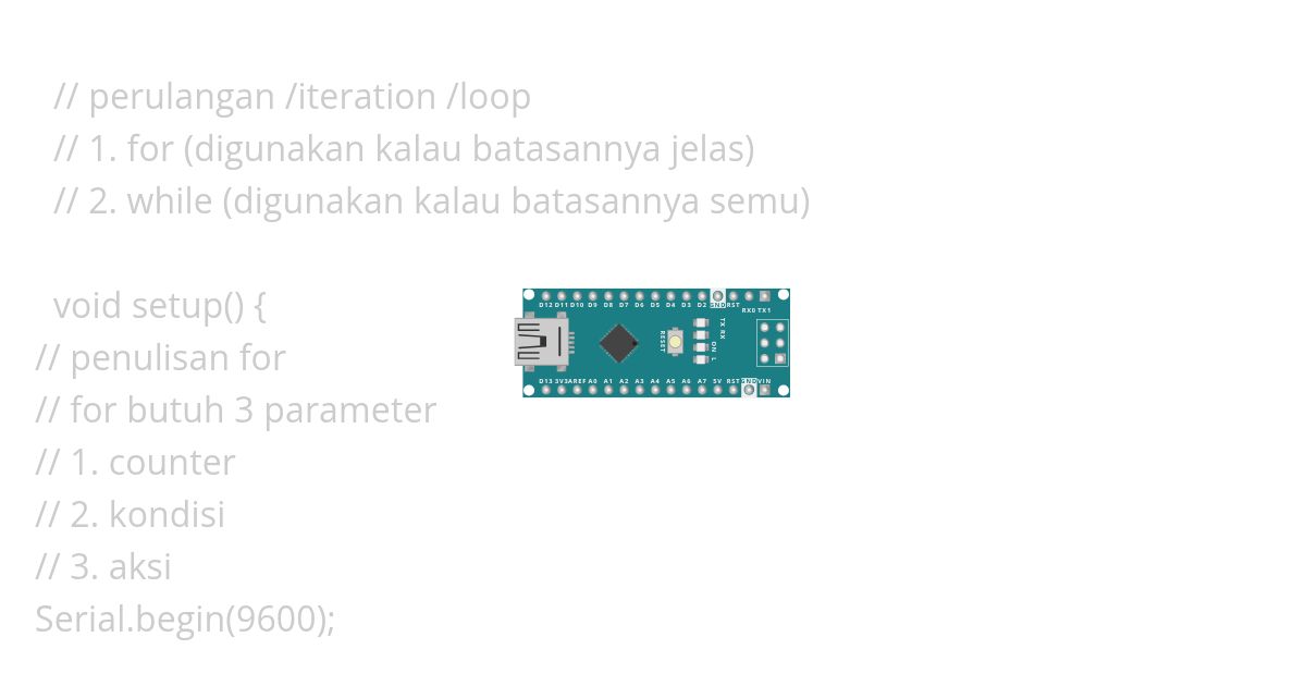 penjelasan for simulation