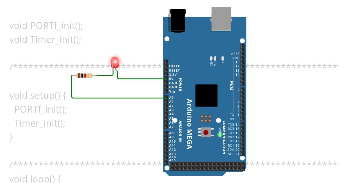 timer1 1 second delay 256 prescalar simulation