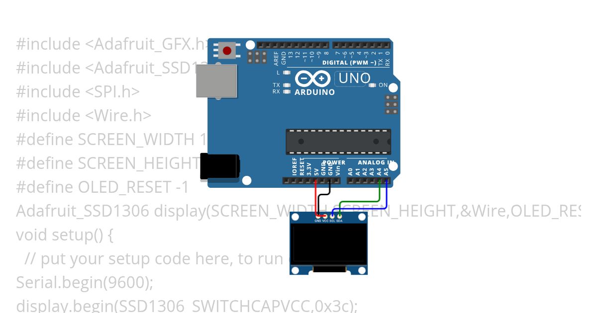 writing texts on oled simulation