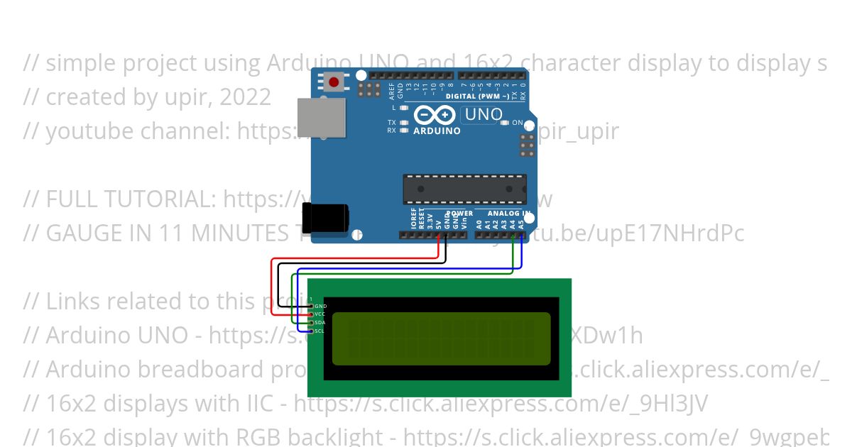 Develop a progress bar with the connection of any sensor to display the live status with LCD using Arduino  simulation