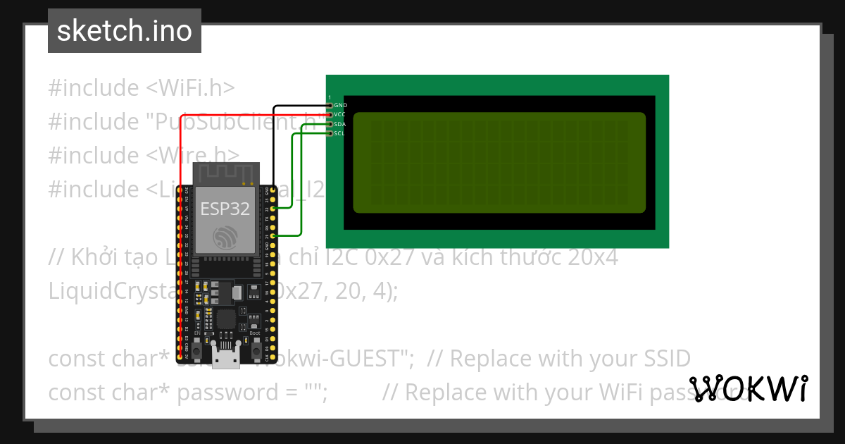 LCD - Wokwi ESP32, STM32, Arduino Simulator